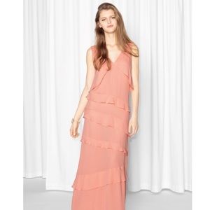 “& other stories” 💗 Maxi frill ruffle dress